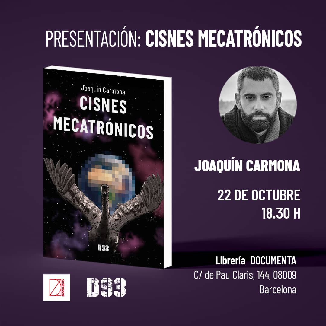 El escritor, Joaquín Carmona, presenta su libro «Cisnes mecatrónicos»