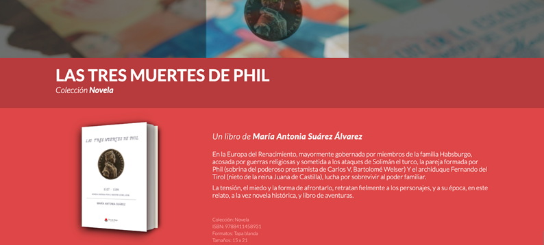 La ovetense María Antonia Suárez publica “Las tres muertes de Phil”