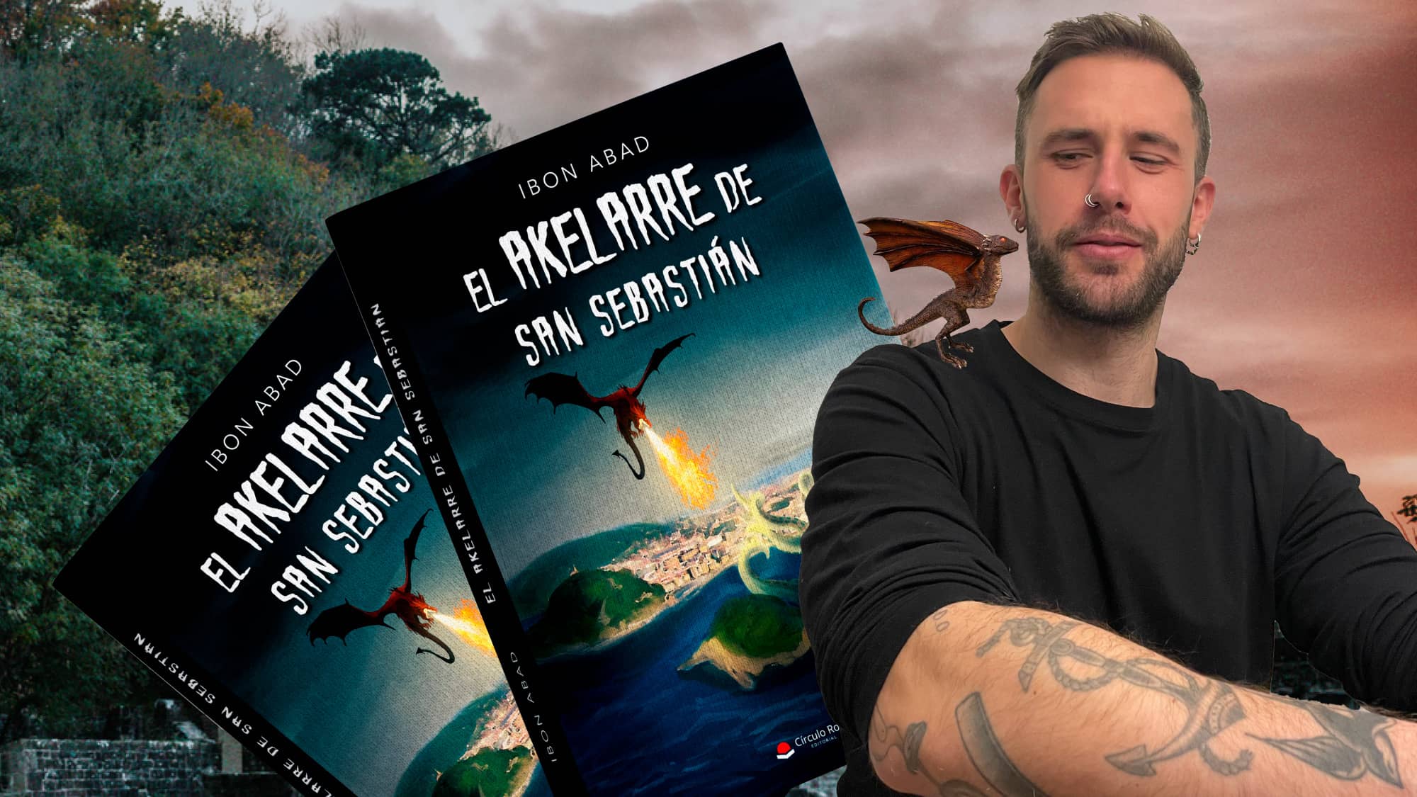 Ibon Abad, “El escritor tatuado”, nos presenta su primer libro «El Akelarre de San Sebastián»
